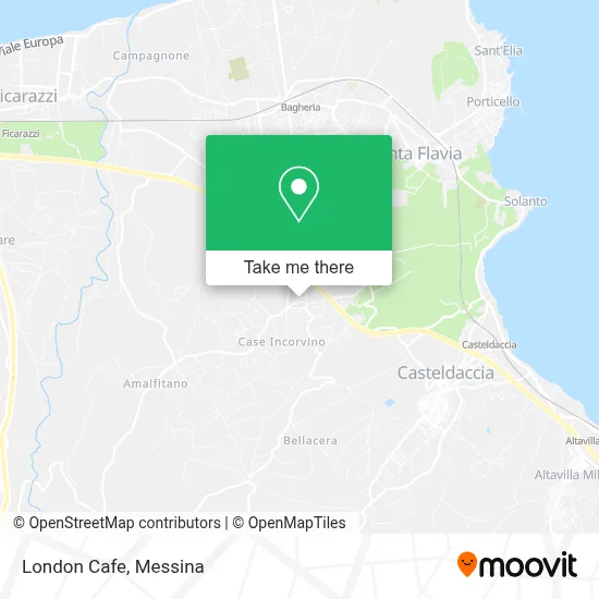 London Cafe map