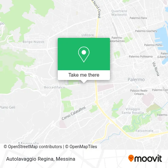 Autolavaggio Regina map