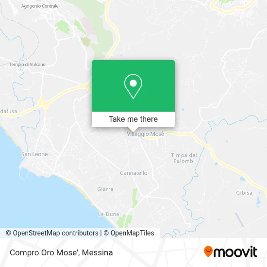 Compro Oro Mose' map
