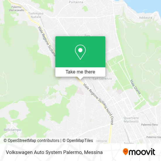 Volkswagen Auto System Palermo map