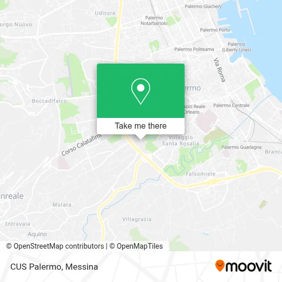 CUS Palermo map