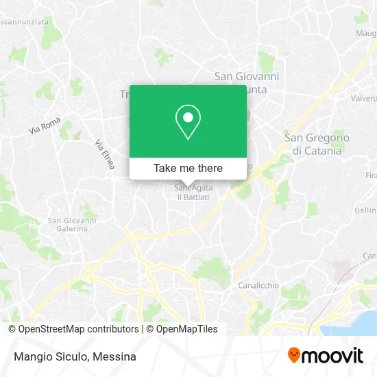 Mangio Siculo map