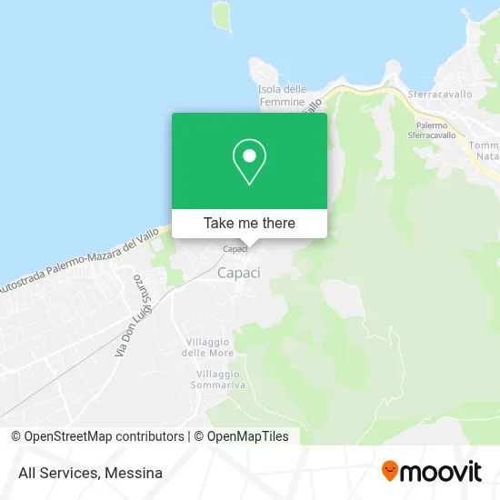 All Services map