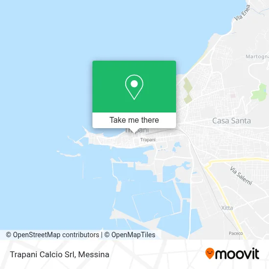 Trapani Calcio Srl map