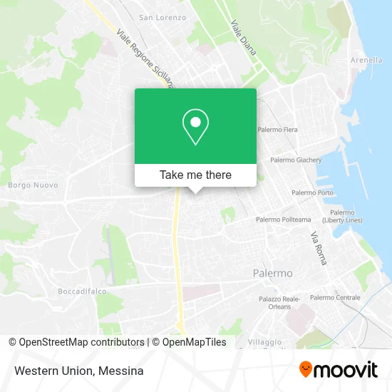 Western Union map