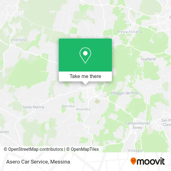 Asero Car Service map