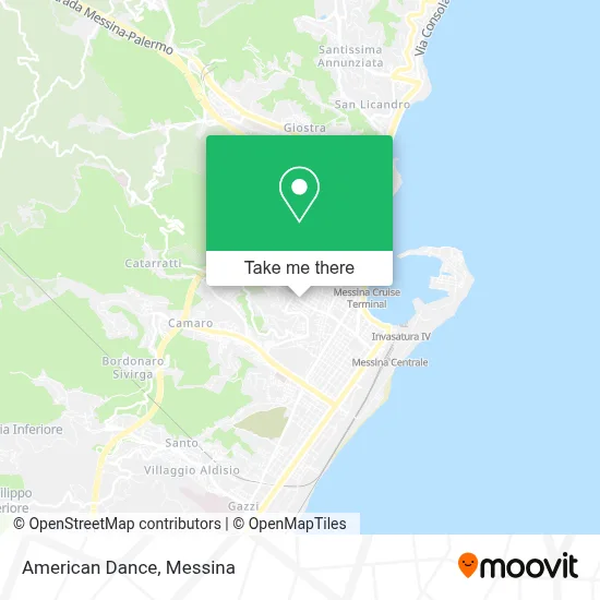 American Dance map