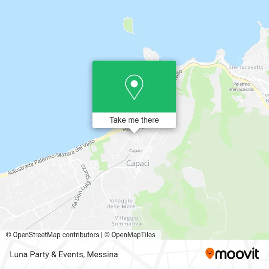 Luna Party & Events map
