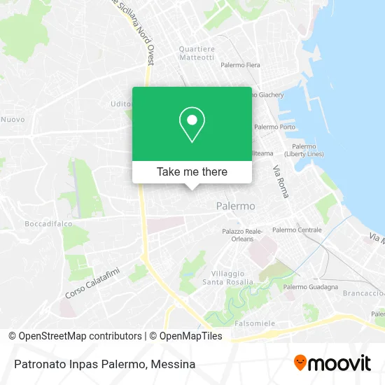 Patronato Inpas Palermo map