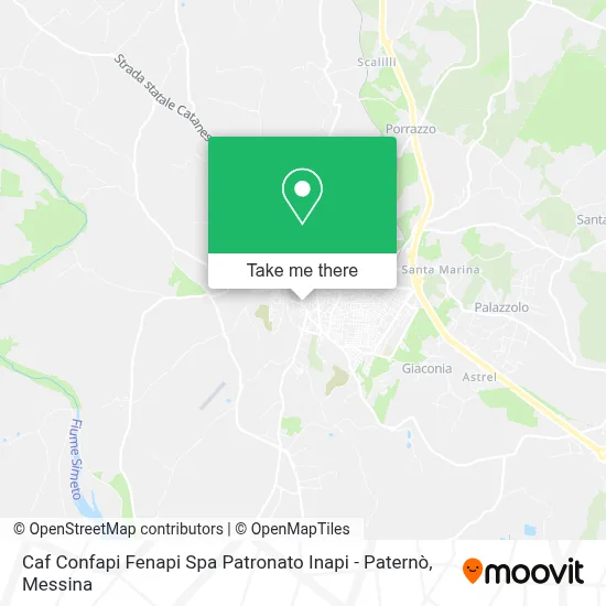 Caf Confapi Fenapi Spa Patronato Inapi - Paternò map