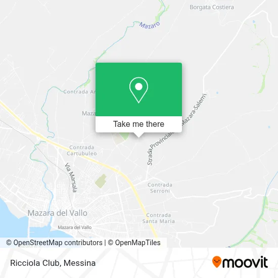 Ricciola Club map