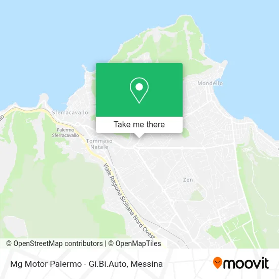 Mg Motor Palermo - Gi.Bi.Auto map