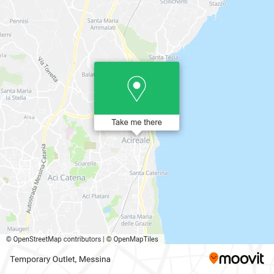 Temporary Outlet map