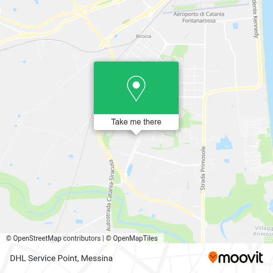 DHL Service Point map