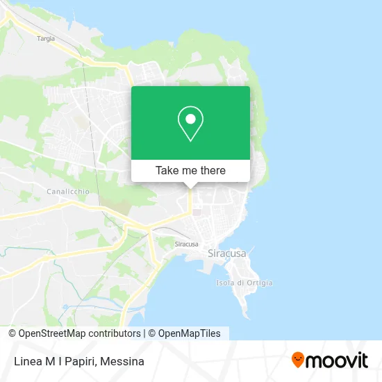 Linea M I Papiri map