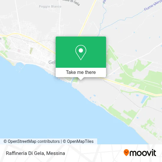 Raffineria Di Gela map