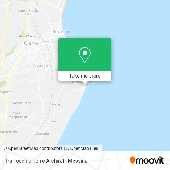 Parrocchia Torre Archirafi map