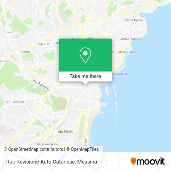 Rac Revisione Auto Catanese map