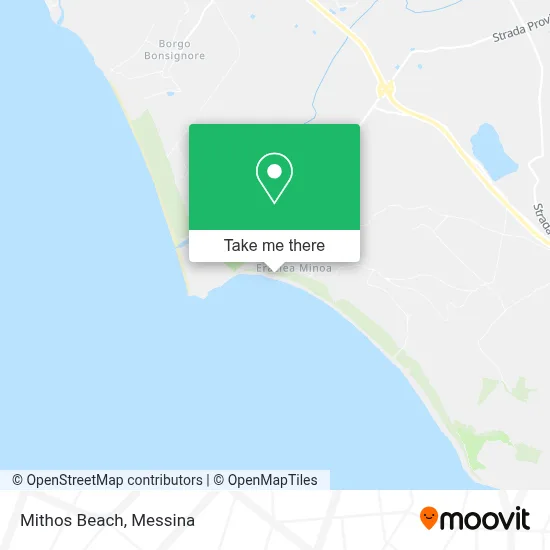 Mithos Beach map