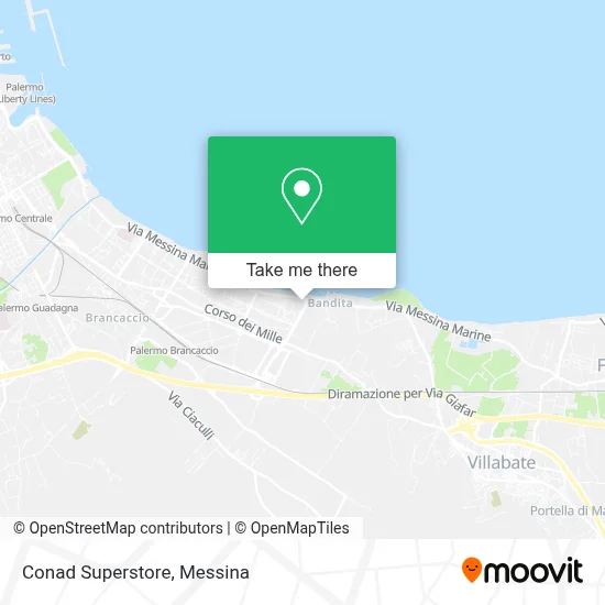 Conad Superstore map