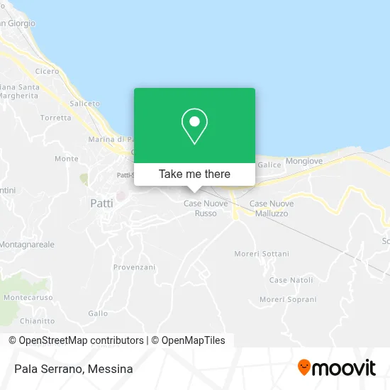 Pala Serrano map