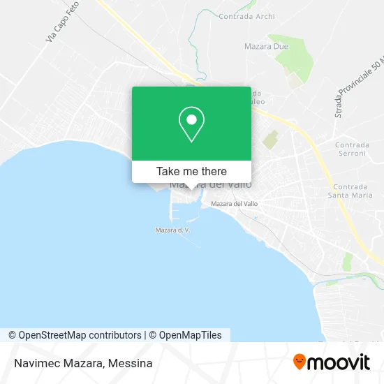 Navimec Mazara map