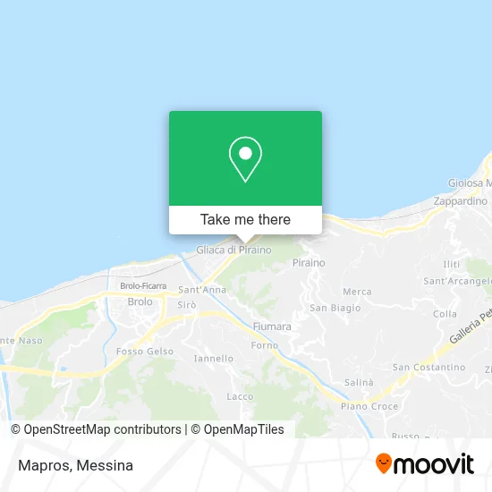 Mapros map