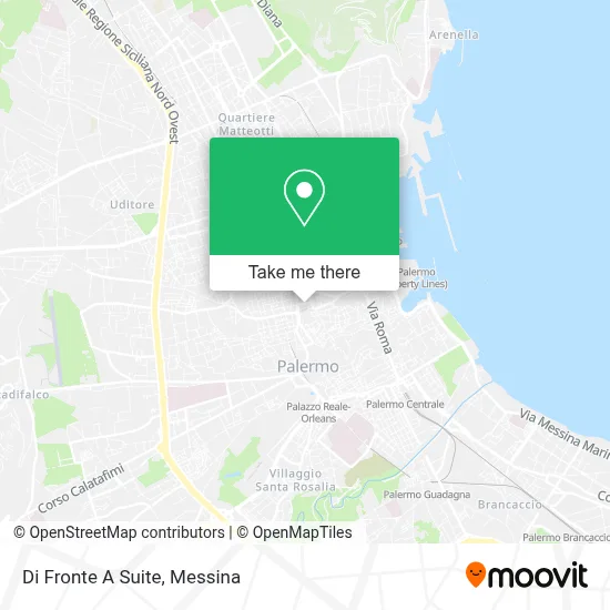 Di Fronte A Suite map