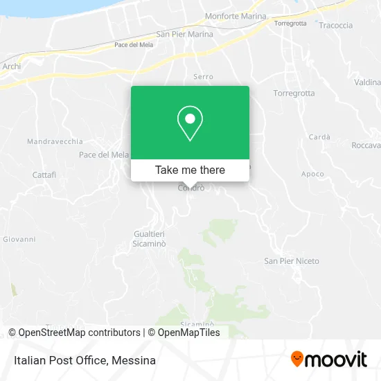 Italian Post Office map