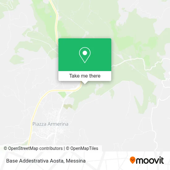 Base Addestrativa Aosta map
