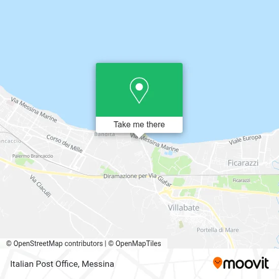Italian Post Office map