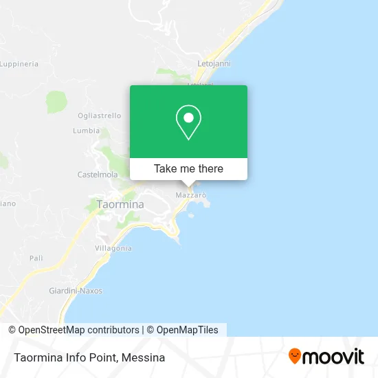 Taormina Info Point map
