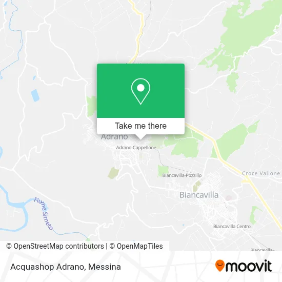 Acquashop Adrano map