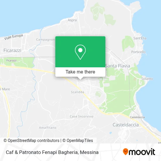 Caf & Patronato Fenapi Bagheria map