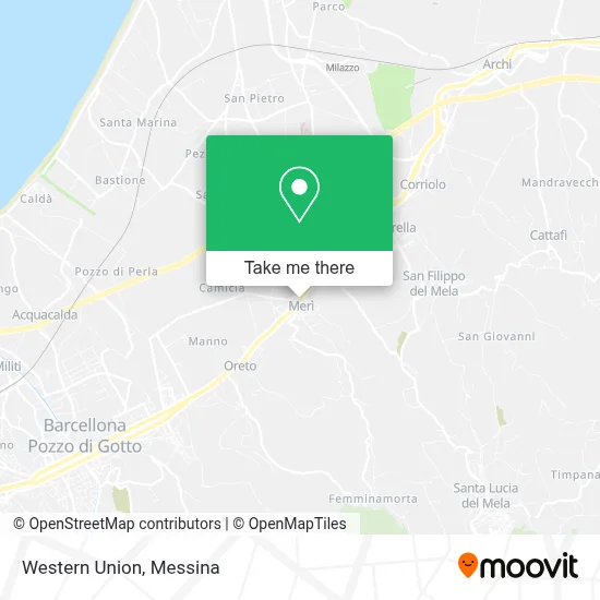 Western Union map