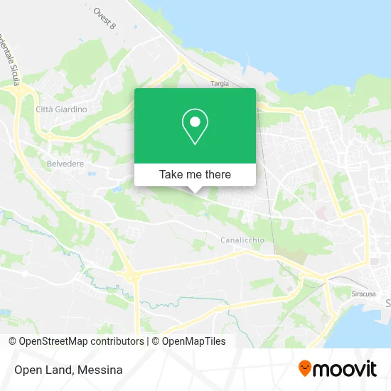 Open Land map
