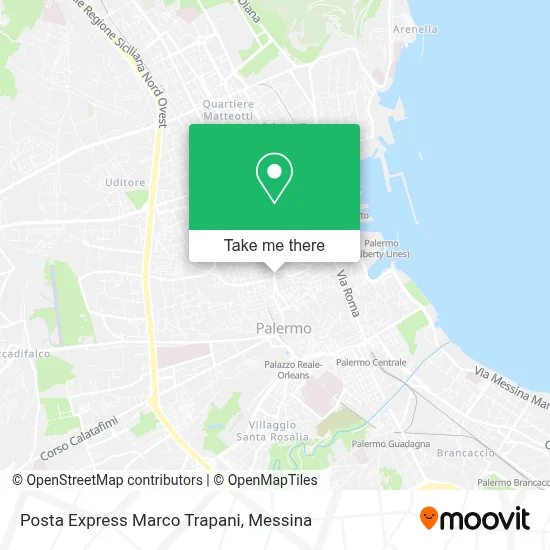 Posta Express Marco Trapani map
