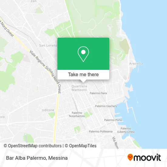 Bar Alba Palermo map