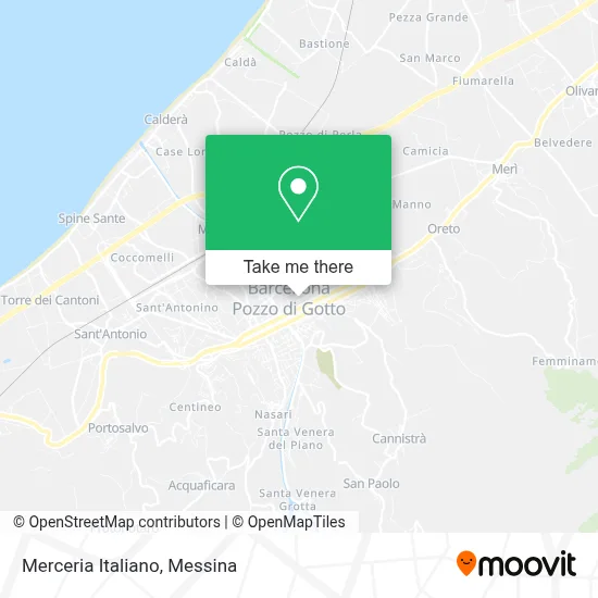 Merceria Italiano map