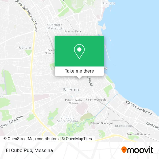 El Cubo Pub map