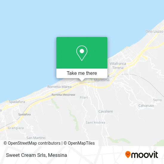 Sweet Cream Srls map