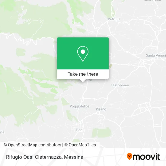 Rifugio Oasi Cisternazza map