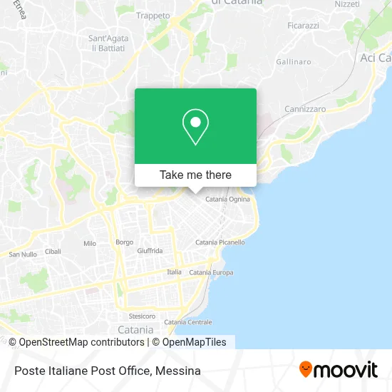 Poste Italiane Post Office map