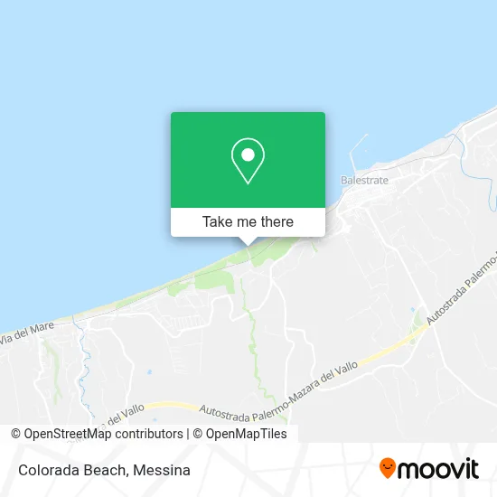 Colorada Beach map