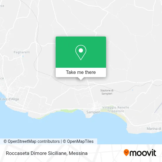 Roccaseta Dimore Siciliane map