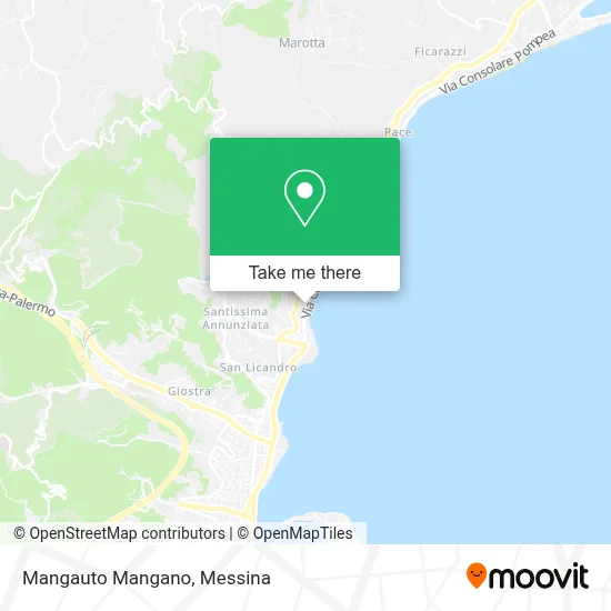 Mangauto Mangano map
