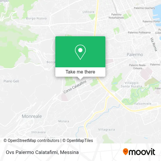 Ovs Palermo Calatafimi map