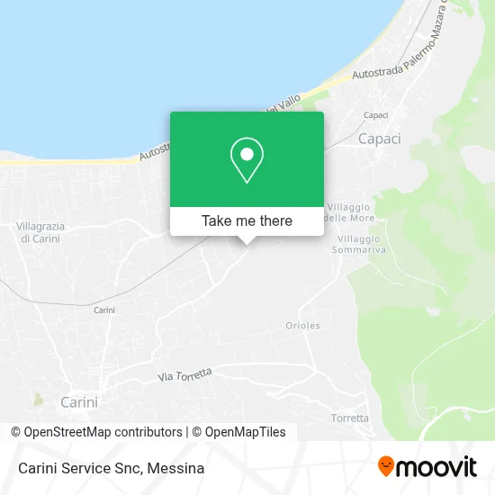 Carini Service Snc map