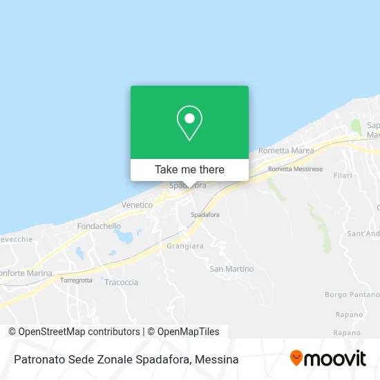 Patronato Sede Zonale Spadafora map