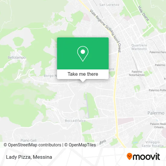 Lady Pizza map